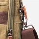 Сумка кросс боди через плечо мужская Vintage leather-20180 Хаки - изображение 11