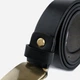 Ремень мужской из натуральной кожи Vintage leather-20122 120 см Черный - изображение 5