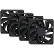 Комплект вентиляторів HYTE FA12 4-pack 120 мм Black (FAN-HYTE-FA12-BB-4) - зображення 1