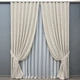 Комплект готових штор VR-Textil Жакард Sultan XO № 1281ш Світло-бежевий 150х270 см 2 шт (33-0130) - зображення 2