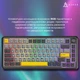 Клавіатура Ajazz Механічна RGB USB Чорна (AK820MAX-WM-BGY) - зображення 3