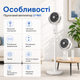 Напольный вентилятор Domotec LY-960 с пятью скоростями обдува, таймером, регулировкой высоты, пультом дистанционного управления, функцией поворота и наклона, напольным, настольным и платформенным использованием - изображение 4
