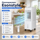 Кондиционер-вентилятор Esonstyle с аккумуляторами холода, охладитель, увлажнитель и воздухоочиститель, 3 режима, пульт ДУ - изображение 2