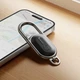Брелок-трекер Hoco E91J Tiger Smart Anti-Lost Keychain Black с поддержкой Apple Find My - изображение 4