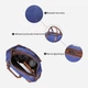 Сумка Vintage leather-20084 Синяя - изображение 11