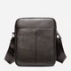 Сумка планшет через плечо мужская из натуральная кожи Vintage leather-14993 Темно-коричневая - изображение 1