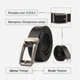 Ремінь чоловічий з натуральної шкіри Vintage leather-20306 115 см Чорний - зображення 13