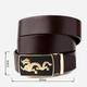 Ремень мужской из натуральной кожи Vintage leather-20259 115 см Коричневый - изображение 6