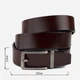 Ремень мужской из натуральной кожи Vintage leather-20307 115 см Коричневый - изображение 6