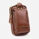 Сумка на пояс бананка мужская из натуральная кожи Vintage leather-20417 Коричневая - изображение 1