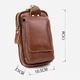 Сумка на пояс бананка мужская из натуральная кожи Vintage leather-20417 Коричневая - изображение 6