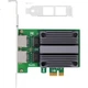 FLYBISH NA225-T2 PCIE двопортова гігабітна мережева карта, двопортова дротова мережева карта для комп'ютера 2500 Мбіт/с, промислова камера, машинний зір, чіп Intel I225 - зображення 2