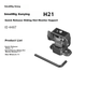SmallRig 4487, универсальная быстросъемная опора с выдвижным пазом для крепления микрофонной стойки с подсветкой монитора, аксессуар для штатива камеры Akas. - зображення 4