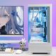 Игровой корпус для настольного компьютера Aigo Starry Sky SE белого цвета с двумя посадочными местами для 360-мм систем водяного охлаждения, поддержка материнских плат ATX, панорамный обзор на 270° и видеокарт 5090. - изображение 5