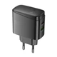 Зарядное устройство Hoco CS63A GAN Intelligent Balance 1USB/1USB-C функция быстрой зарядки PD65W/QC Black - изображение 5