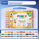 Акриловые маркеры Snowhite POMAC Giant Power Liquid с мягким наконечником, непрозрачные, многоразовые, для рисования и творчества, набор DM102 - 36 цветов в коробке, акварельные маркеры для художественного образования. - изображение 4