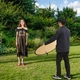 JINBEI JINBEI Складана портативна дошка блокування світла, дошка розсіювання, дошка м'якого світла, золотисто-сріблястий чорно-білий м'який [п'ятидюймовий] круглий відбивач 110 см - професійна модель - изображение 7