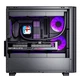 Компьютерный корпус Aigo Yufeng W80 Black M-ATX для настольных компьютеров (полностью прозрачная панель из закаленного стекла с боков / сетчатая охлаждающая поверхность / система водяного охлаждения 360 мм / видеокарта 4090) - изображение 7