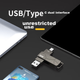 Флеш-накопичувач DM Daimai 64 ГБ USB 3.2 Type-C з двома інтерфейсами OTG PD198, високошвидкісний портативний жорсткий диск для Android, Apple, ноутбука та автомобіля - изображение 8