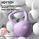Мягкая гиря Yottoy для подъема бедер, для женщин, для приседаний и силовых тренировок, домашний фитнес-оборудование, 4 кг - очаровательный розовый цвет. - изображение 9