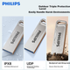 Флеш-накопичувач PHILIPS 64 ГБ USB 2.0 21UA-G високої ємності, стильний, легкий, портативний, універсальний, для навчання, офісу, торгів, комп'ютера - изображение 6