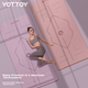 Килимок для йоги Yottoy, потовщений нековзний килимок для фітнесу, розширений 185*80 см, для початківців, чоловіків та жінок, товщина 9 мм, килимок для домашнього використання - изображение 10