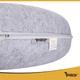 Лежанка для кота круглая с туннелем для отдыха 51x20 см серый PURLOV FK-0519 - зображення 4