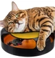 Игрушка для кота колесо с мышкой когтеточка противоскользящие накладки 25 см пластик черный FK-1170 - изображение 6