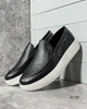 Сліпони NS Slipones Classic 41 (26-26.5см) Leather Black White (арт 1380) - зображення 4
