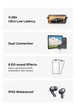 Беспроводные наушники UGREEN WS222 EchoBuds Plus Hi-Res Audio с Bluetooth активным шумоподавлением, адаптивным ANC 55dB и технологией LDAC 6-Mic, 50 часов Black (95164) - изображение 9