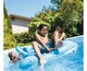 Каркасный бассейн 400x200x122 см 2 006 л/ч Intex 26770 + каркас чаша фильтр лестница тент подстилка в комплекте - изображение 4