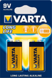 Батарейка VARTA Longlife 6LR61 9V, 2 шт. - зображення 1