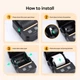 Термопринтер Inkbird N20 для етикеток портативний Bluetooth з акумулятором Type-C зручний мобільний додаток - изображение 8