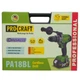Акумуляторний безщітковий шуруповерт Procraft PA18BL Universal Extra ударний, 20 В, 50 Нм, без АКБ та зарядного пристрою, кейс - изображение 1