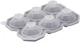 Форма для льоду з кришкою ARDESTO Fresh Diamond, 25х15х3.2см, силікон, сірий - изображение 1