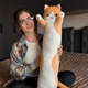 Большая мягкая плюшевая игрушка Кот Батон бежевый 90 см - изображение 5