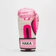 Боксерские перчатки Haka GN329 10 oz полиуретан бело-розовые - изображение 3