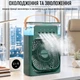 Портативный вентилятор, кондиционер с водяным охлаждением Air Cooler Fan 4 в 1 (580 AC) Зелёный - изображение 7