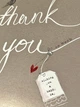 Листівка - книжечка з конвертом та вкладишем для листа 10 х 15 см Thank you - изображение 3