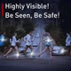 Светодиодный LED браслет безопасности YD2307-COB, белый, красный, влагозащита, Li-Ion аккумулятор., ЗУ Type-C - изображение 6