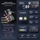 Ліхтар ручний YEMAO YM-A300, SFT12R+3x3535+RGB, Li-Ion акумулятор, ЗП Type-C, zoom - зображення 9