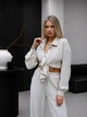 Женский костюм рубашка с штанами бежевый 46-48 г1434.0577 - изображение 2