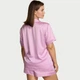 Піжама рожева із шортами Victoria's Secret Signature Satin Heart Short Pajama Set Pink - Розмір XS - зображення 2