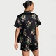 Піжама чорна квіти з шортами Victoria's Secret Signature Satin Short Pajama Set Black Botanical - Розмір L - зображення 2