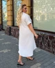 Жіноча сукня з мусліну молочний 58-60 арт.0147odfas - изображение 3
