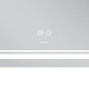 Зеркало Mixxus Premium QUADRO MR20-120x80 с Led Touch, Anti-fog, диммером, регулятором яркости, линзой (MP6624) - изображение 2