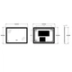 Зеркало Zerix Mirra MR05-80x60-REVERSE с LED Touch, Anti-fog, диммером, регулятором яркости (ZX6056) - изображение 4