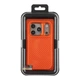 Чохол Premium Kajsa Glamorous Collection Straw Mat Pattern with MagSafe для iPhone 17 Pro Orange Plus B-Ring - изображение 3