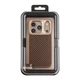 Чохол Premium Kajsa Glamorous Collection Straw Mat Pattern with MagSafe для iPhone 17 Pro Desert Gold B-Ring - изображение 3