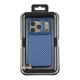 Чохол Premium Kajsa Glamorous Collection Straw Mat Pattern with MagSafe для iPhone 17 Pro Blue Plus B-Ring - изображение 3